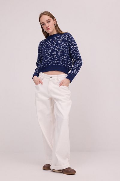 Addax Crew Neck Soft Textured Knitwear Sweater K3385-A6