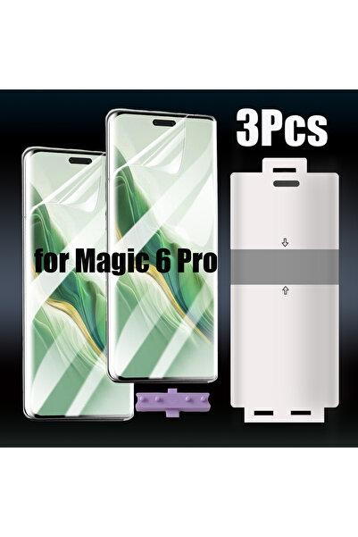 Choice 3 قطع من غشاء هيدروجيل لهاتف Magic 6 Pro، 3 قطع من غشاء هيدروجيل أمامي...