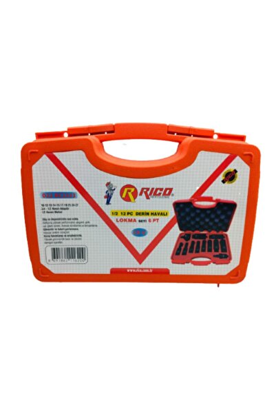 Rico 6 Corner Socket Set - Long Air, 1/2" - 022-Rc2333