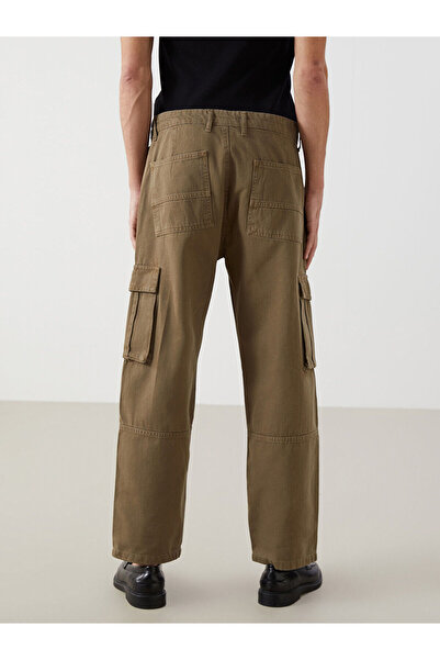 LC Waikiki Green Comfortable Fit Gabardine Men's Cargo Pants