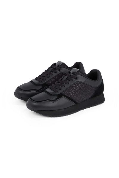 Calvin Klein Men's Black Sneakers with Logo