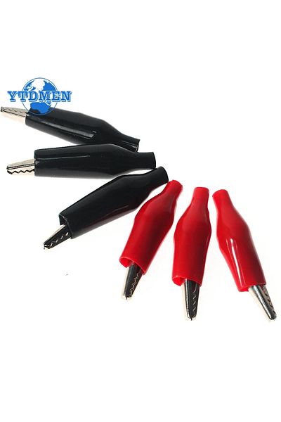 Choice 35x45mm 10pcs Alligator Clips Kit Insulation Metal Crocodile Clip 24*28mm 28*35mm 35*45mm Diy Electr