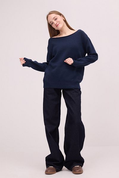 Addax Boat Neck Knitwear Sweater K3453-B11