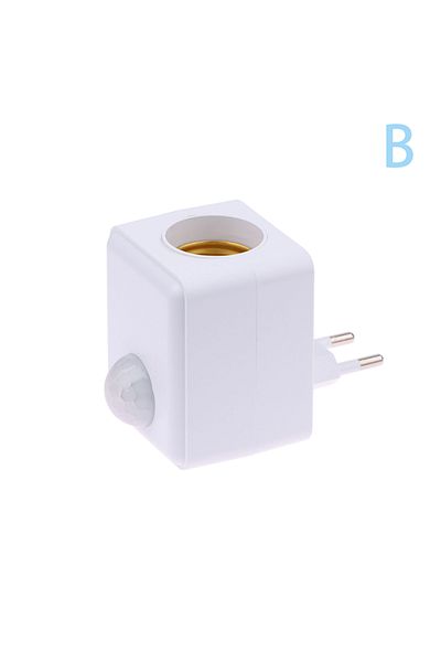 ZLinKJ Eu Ac110-240v Wall Mounted Led Human Infrared Sensor Lamp Holder Intelligent Delay E27 Screw Port Se