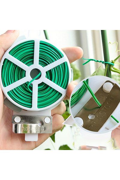Choice 1pc 100m 1 Roll 100m Multifunctional Plastic Steel Twist Tie Sturdy Reusable Garden Flower Plant Sup