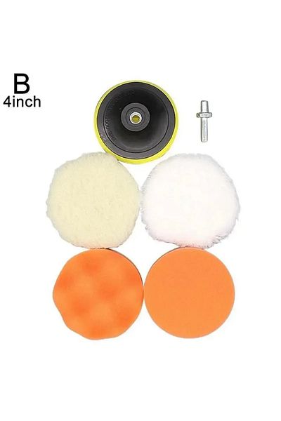 Choice 4inch Mix Set Car Polishing Pad Soft Wool Pad Waxing and Polishing Locomotive Body Polishing Disc Cl