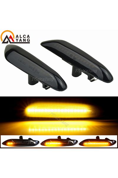 Choice لسيارات BMW X3 E83 X1 E84 X5 X53 E60 E61 E46 E81 E82 E90 E92 E87 E88 مصابيح إشارة الانعطاف LED المتسلسلة الوامضة