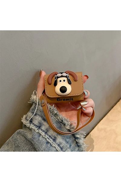 Choice Pro And Pro2 Cute Anime 3d Pilot Dog Cartoon Soft Leather Earphone Case For Airpods 3 Pro With Hand