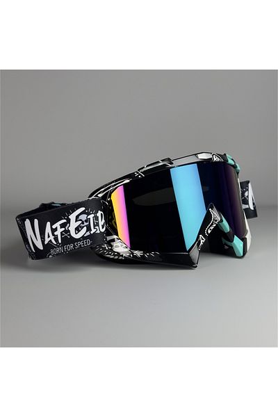Choice Ncyan-blue Atv Goggles Dirt Bike Motorcycle Motocross Mx Otg Riding Glasses Uv400 Dustproof Racing S