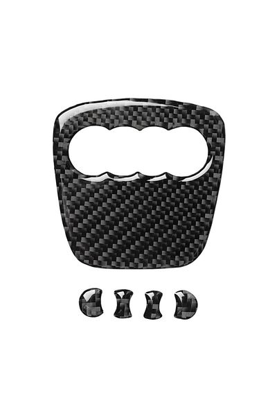 Choice Car Steering Wheel Ring Trim Carbon Fiber Sticker Cover Decoration Auto Accessories For Audi A4 B...