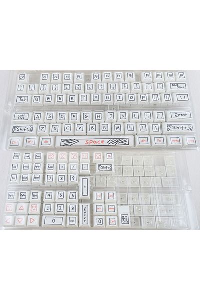 ZUIDID Pack By Plastic Bag Graffiti Keycap Xda Profile Pbt Keycaps 125 Keys For Mx Switch Mechanical Keyboa