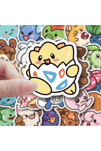 Choice 50pcs 50pcs Anime Kawaii Pokemon Stickers Pikachu Decals Diy Laptop Luggage Skateboard Phone Cartoon