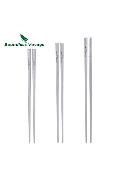 Choice Ti1181T 19cm 1pcs Boundless Voyage Titanium Chopsticks with Carry bag for Convenient Storage & Packi
