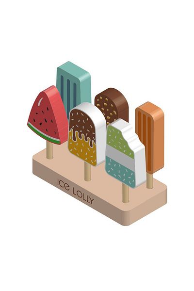 Choice Style C Wooden Ice Cream Counter Playset For Toddler Toys, Montessori Pretend Play Food Toys Kitche