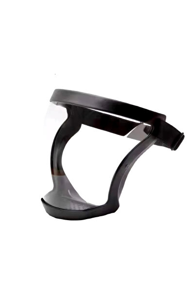 Choice قناع حماية شفاف أسود كامل الوجه مع مشبك قابل للتعديل - قناع قابل لإعادة الاستخدام ومقاوم للحرارة