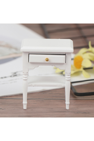 Choice قطعة واحدة من أثاث بيت الدمية المصغر بمقياس 1:12، خزانة بجانب السرير، ...