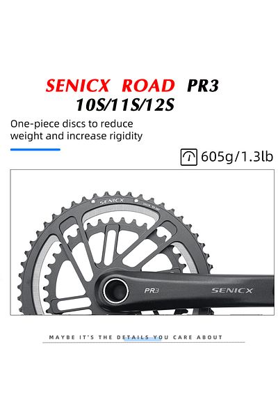 SENICX 36-52T 165mm SENICX Road Bike 2x10 /11/12 Speed Crank Chainring WHEEL 50-34T 53-39T 36-52T 30-46T Do