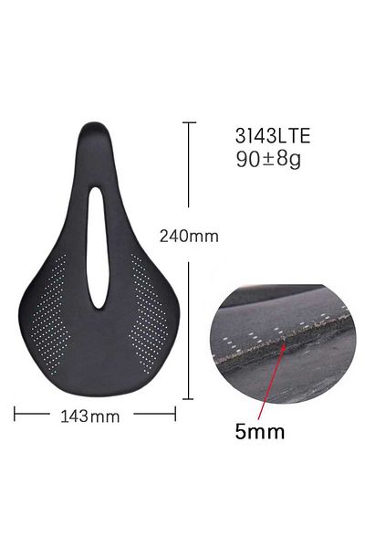 ELITA ONE 3143LTE-L101 elitaone mountain bike/road carbon fiber saddle 115g saddle ultralight leather bicycle