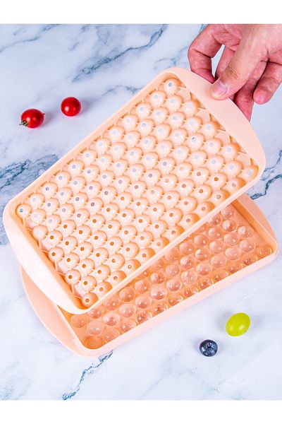 Choice Pink Mini Ice Cube Tray 104 Holes Round Ice Ball Mold Tiny Crushed For Chilling Bar Cocktail Whiskey