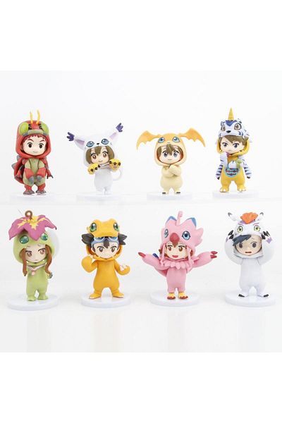 Choice 8 Pcs Style 3 8 Pcs/set Digimon Adventure Figure Selected Children Cos Digital Monster Agumon Gabumo