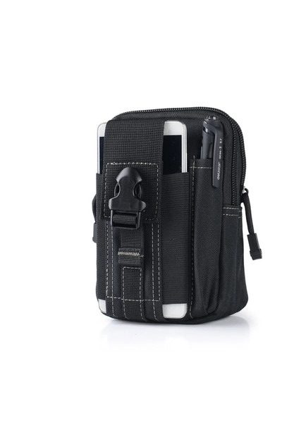 Choice حقيبة خصر تكتيكية سوداء للرجال، مموهة، متعددة الوظائف، مناسبة لركوب ال...