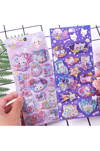 Choice Random 1Pcs Cartoon Rabbit Stickers With Fragrant 3D Sticker Cute Bunny Decal Diary Scrapbooking ...