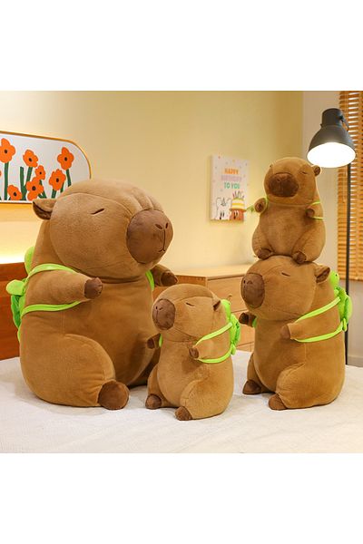 Choice Super Cute Capybara With Turtle Backpack Capibara Plush Doll Giant Kawaii Stuffed Animal Doll Chi...
