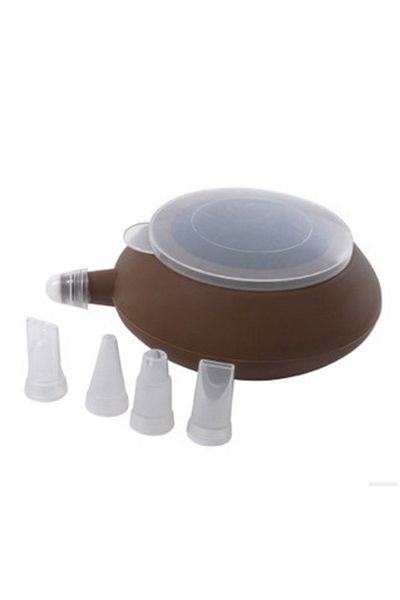 Choice Chocolate Silicone Macaron Decorating Pot Set, Chocolate Jam Extruder, With 5 Decorating Mouth, Suit