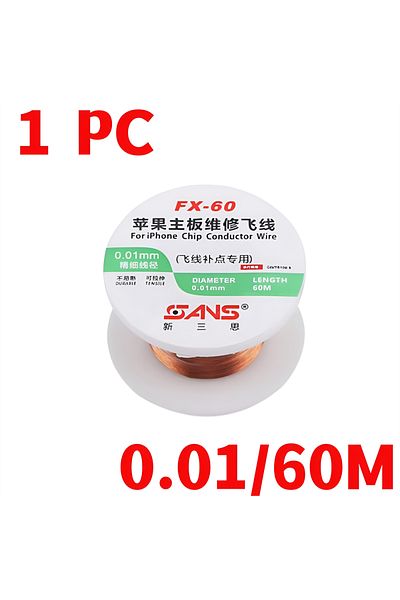 Choice 1 Pc 0.01mm Insulated Copper Link Wire 0.01mm 0.02mm Mobile Phone Pcb Repair Jumper Wire For Iphone