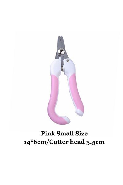 Choice Pink Professional Pet Nail Clippers Dog Cat Stainless Steel Two-color Labor-saving Nail Clippers Con