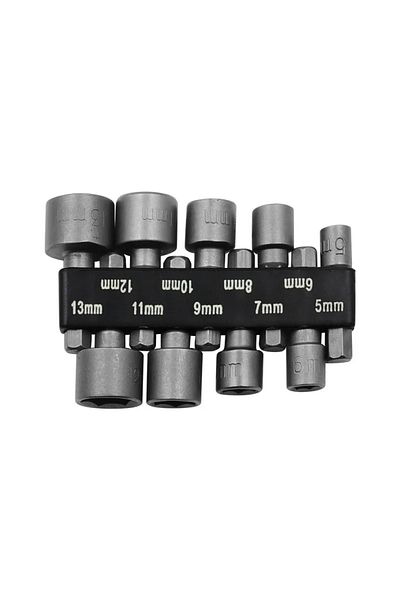 LIXIU 9 Pcs Set Powerful Socket Inner Hexagonal Wrench Hexagonal Handle Screwdriver Socket Extension Rod P