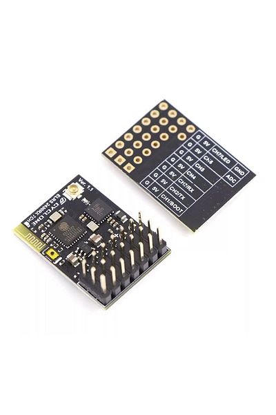 Choice 1pcs Elrs 2.4ghz Pwm 7ch Crsf Receiver Support Elrs 3.2 Pwm/crsf Protocol Copper Pipe Antenna For Rc