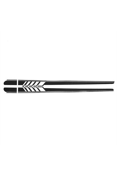 Choice Black 1 Pair Car Side Body Decals Racing Stripes Vehicle Cars Universal Stickers Exterior Decoration