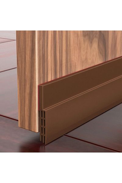 Choice White 100cm Rubber Door Bottom Seal Strip Flexible Wind Noise Reduction Stopper Door Blocker Anti Co