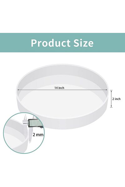 Choice 14in Mold Resin Table Mold 14 Inch Round Silicone Epoxy Resin Molds For River Table, Diy Crafts,cutt