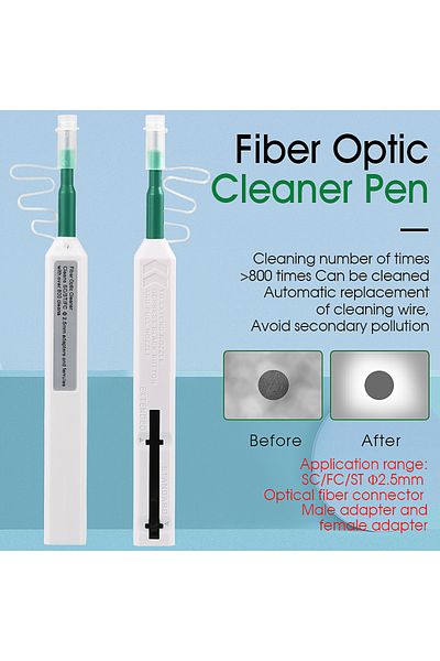 Choice 1 Pcs Sc 2.5mm Ftth Optical Fiber Cleaning Pen Tool 2.5mm Lc Mu 1.25mm Sc Fc St Lc Connector Optical
