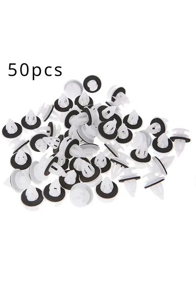 Choice 50pcs 50pcs Door Panel Clip With Seal Ring Fastener Rivet Bumper Clip Retainer For Bmw E34 E36 E38 E