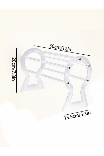 Choice Yklfgj0326 Transparent Acrylic Hollow Hair Hoop Storage Rack Household Storage Equipment Box Packagi