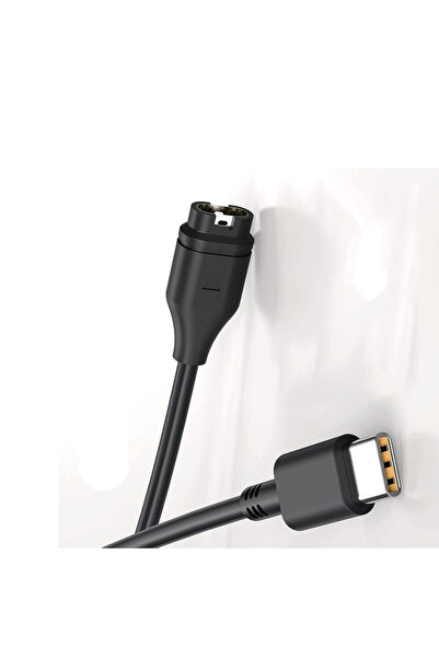 Choice شاحن أسود من النوع C لـ Garmin Venu 3 3S 2 2S /Venu 2 Plus/Venu Sq/App...