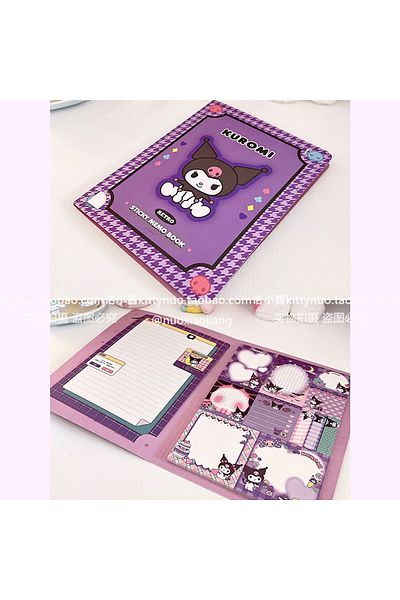 Choice Kuromi Kawaii Cute Sanrio Convenience Book My Melody Kuromi Hello Kitty Note Book Paste Notepad Stat