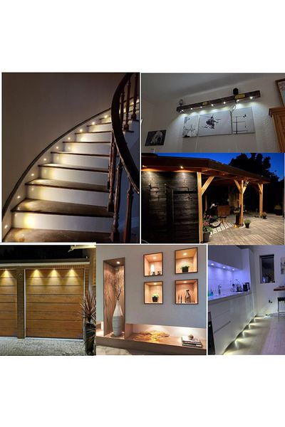 Choice Black Shell 120d 9 Lamps And 1 Driver Warm White 3000k 1w Mini Spotlight Ip65 15mm Recessed Spot Led