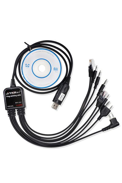BAOFENG 8 in 1 USB Programming Cable for Baofeng Kenwood TYT QYT  Motorola AXU4100 Yaesu icom Walkie Talk...