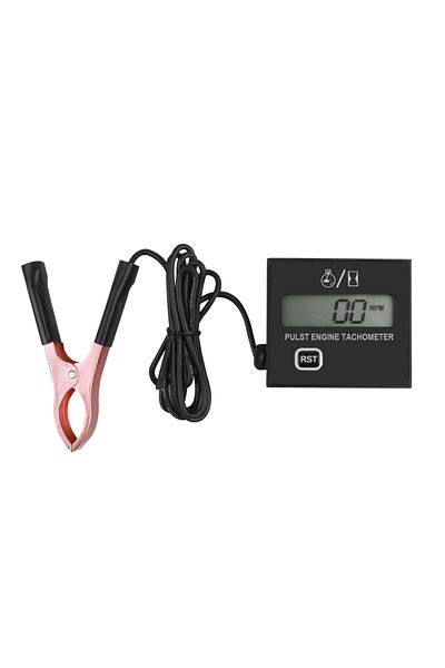Choice With Clip Gasoline Engine Moter Speed Tester Inductive Tach Hour Meter Digital Tachometer Clip Style