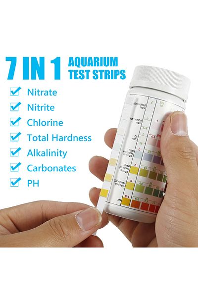 Choice 7 In 1 100pcs Aquarium Test Strips Water Quality Test Strip 7/in1 Fish Tank Test Kit Freshwater Salt