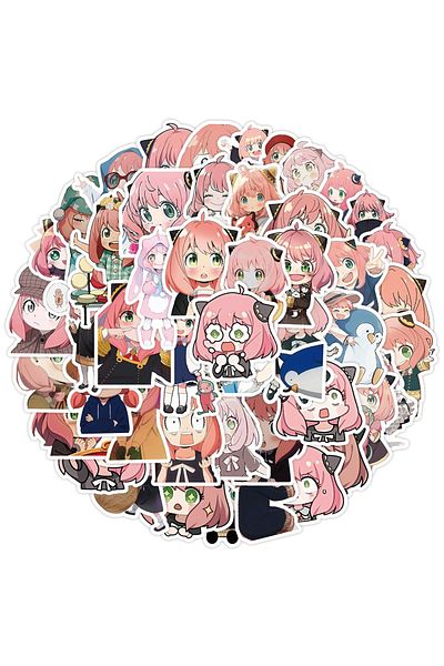 Choice 50pcs 50pcs Cartoon Spy×family Anime Stickers Anya Forger Decals Kids Toys Skateboard Laptop Motorcy