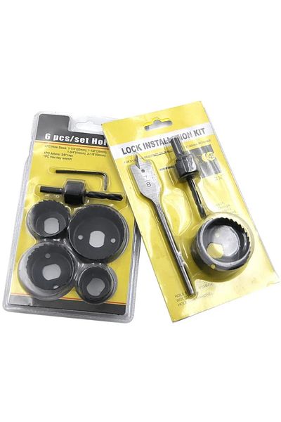 Choice 3PC Hole Saw Gypsum Board Hole Opener 32-54mm Ceiling Drilling Tool 6PC Bubble Shell Assembly Set