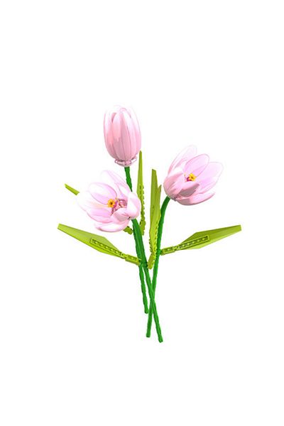 Choice No Original Box 2024 City Creativity Flower Bouquet Tulip Potted Plant Model Home Display Building B