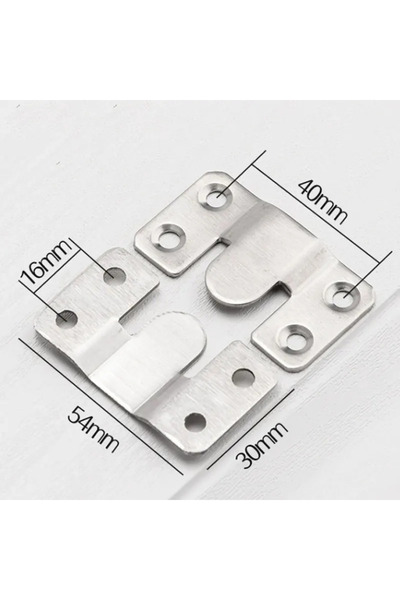 Choice 10 قطع (5 أزواج) - W-B 10 قطع (5 أزواج) مشبك تعليق متشابك مثبت على دعا...