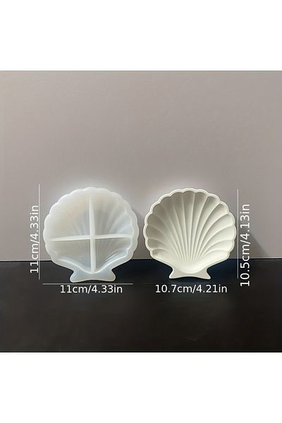 Choice Mold Concrete Shell Plate Silicone Mold Diy Gypsum Shell Storage Silicone Mold