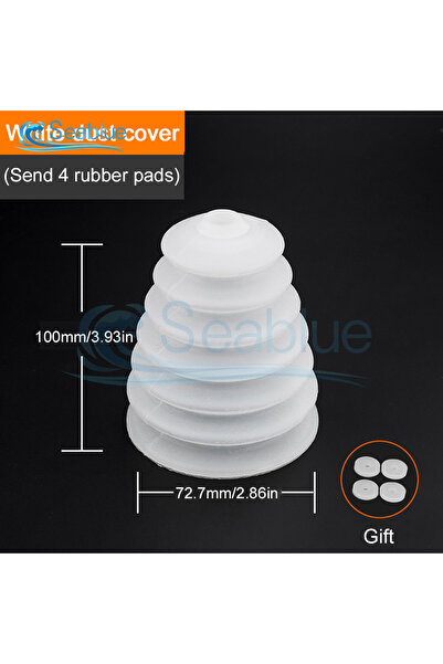 Choice غطاء غبار المثقاب الكهربائي الأبيض المطاطي مطرقة التأثير جهاز تجميع الغبار مقاوم للغبار Power Too